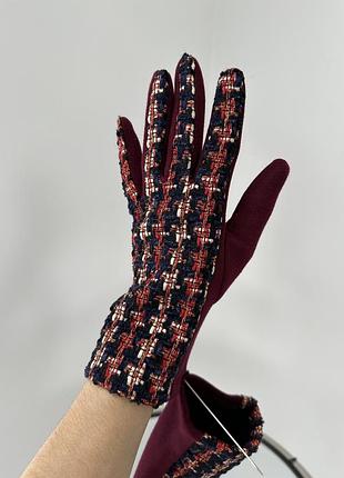 Теплузькі рукавички в стилі шанель)