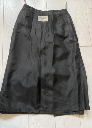 Стильная юбка натуральная кожа кожаная длинная новая коллекция миди скидки модная2 фото