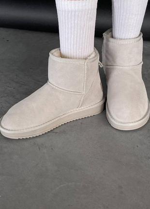 Уггі угги уги угі ugg mini бежевий4 фото