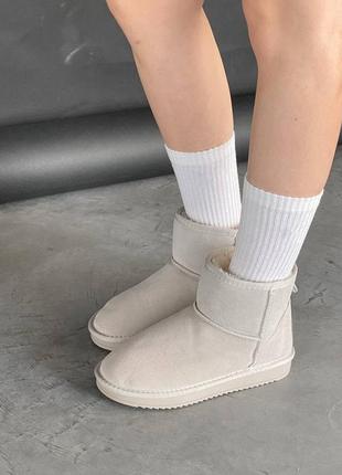 Уггі угги уги угі ugg mini бежевий6 фото