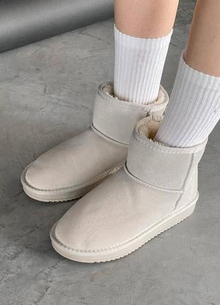 Уггі угги уги угі ugg mini бежевий2 фото