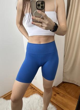 Новые синие шорты велосипедки pull & bear
