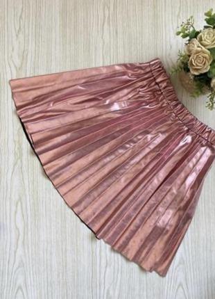 Юбка с напылением zara оригинал , яркая  юбка под кожу  2023