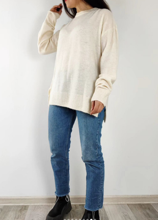 Кремовий светр з розрізами h&m3 фото