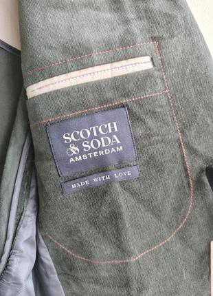 Мужской вельветовый жакет пиджак scotch & soda amsterdam6 фото