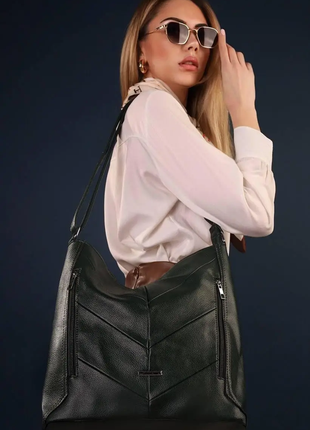 Сумка жіноча зелена код 7-0212