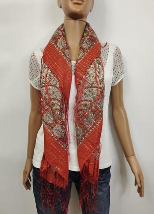 Женский стильный яркий платок платина шарф morgan2 фото