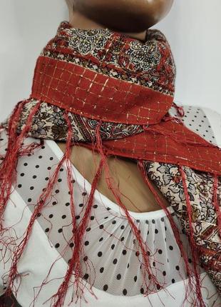 Женский стильный яркий платок платина шарф morgan4 фото