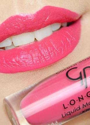 Матова рідка стійка помада golden rose longstay liquid matte lipstick 07 к. 4035
