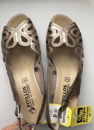 Босоножки сандали туфли pitillos, испания. 100% кожа. размер 39