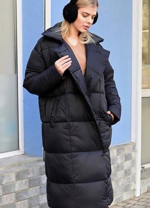 Женское зимнее пальто, длинная зимняя куртка, оверсайз,батал, до 52/56, см. на замеры2 фото