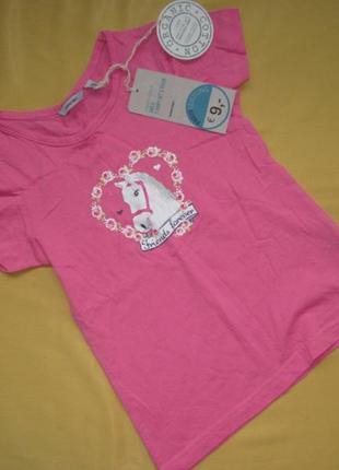 Нова бавовняна миленька футболка ,р. 110-116,karstadt,німеччина