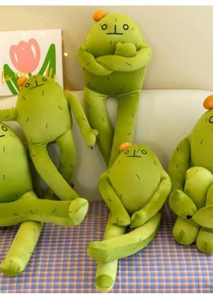 Длинная плюшевая детская игрушка антистресс кактус мягкая игрушка-подушка 80смподарок на день рождения,зеленый