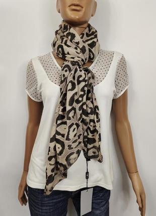 Женский стильный яркий шелковый шарф extasy, италия4 фото