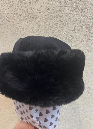Теплая шапка флис + мех