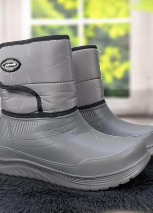 Сапоги женские зимние на пенковой галоше серые gipanis 4343 39р