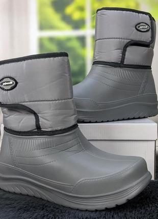 Сапоги женские зимние на пенковой галоше серые gipanis 4343 39р