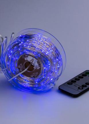 Гирлянда роса нить, 500 led, длина 50 м, с пультом, от сети.9 фото