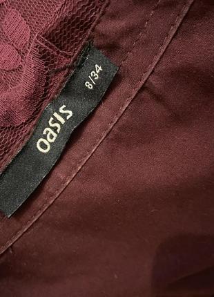 Сукня, розмір s, бордового кольору, oasis3 фото