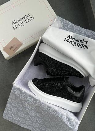 Кросівки у стилі alexander mcqueen luxury svarovski black
