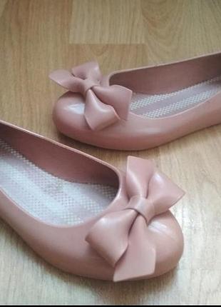 Силіконові балетки колір пудра 36-37р melissa оригінал