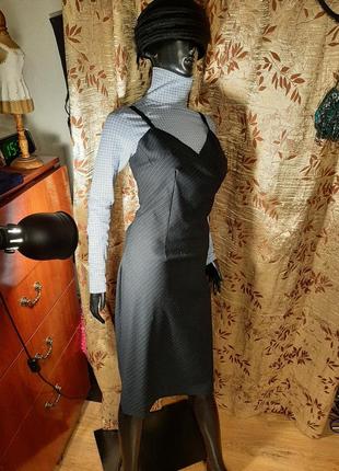Французское сексуальное стильное платье сарафан3 фото