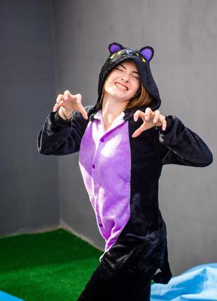 Пижама кигуруми костюм кошки комбинезон2 фото