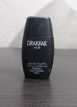 Drakkar noir guy laroche, edt, миниатюра, оригинал, vintage3 фото