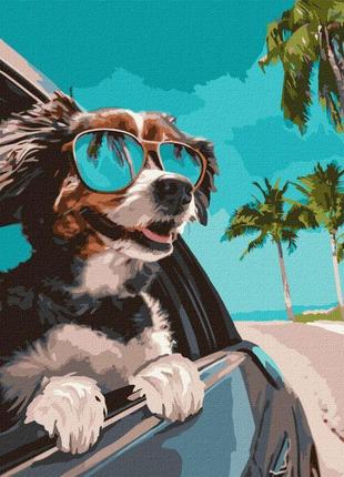 Набір для розпису за номерами подорож до океану 40х40см, кно6510