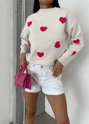 Светр сердечко, світшот, кофта