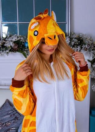 Кигуруми пижама комбинезон жираф унисекс1 фото