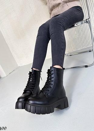 Черные зимние ботинки🖤