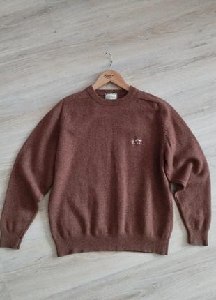 🤎 burberry. винтажный свитер. м. 100 % вовна1 фото