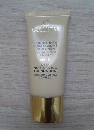 Тональный крем увлажняющий deep moisturizing foundation spf 15 collistar 02 фото