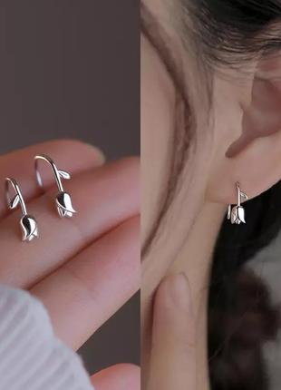 Сережки-троянди