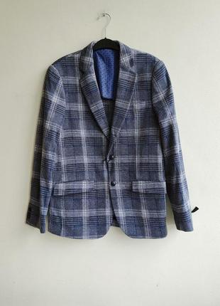 Мужской жакет пиджак в клетку scotch & soda amsterdam couture
