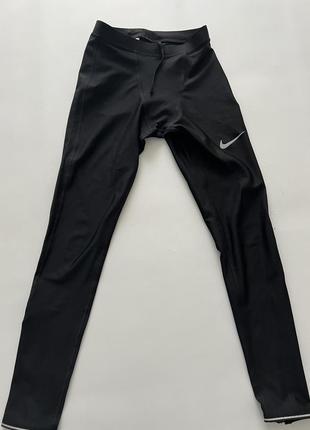 Мужские лосины леггинсы тайтсы лосины nike power running dry fit