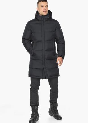 Стильная мужская чёрная куртка зимняя модель 49773 (остался только 52(xl))4 фото