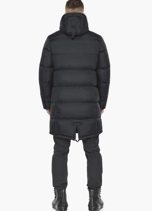 Стильная мужская чёрная куртка зимняя модель 49773 (остался только 52(xl))9 фото