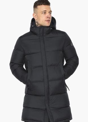 Стильная мужская чёрная куртка зимняя модель 49773 (остался только 52(xl))5 фото