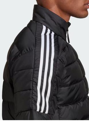 Теплый пуховик adidas с тремя  полосками3 фото
