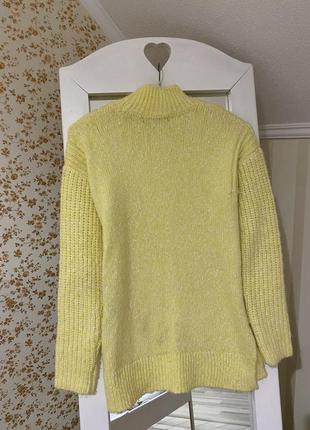 Лимонный свитер marks &amp; spenser джемпер пуловер светер свитер лонгслив гольф водолазка кофта толстовка въеный кардиган xxs xs s10 фото