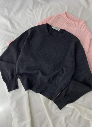 Графітовий шерстяний джемпер jaeger