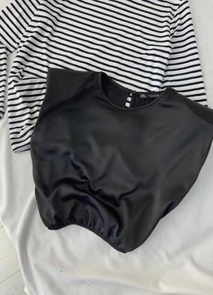 Атласний топ zara