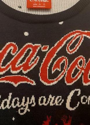 Новогодный свитер кока кола coca-cola
