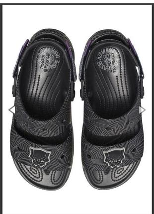 Crocs black panther чорні оригінал сандалі крокси m10 43-444 фото
