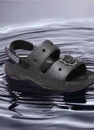 Crocs black panther черные оригинал сандалии кроксы m10 43-441 фото