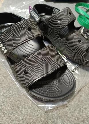 Crocs black panther чорні оригінал сандалі крокси m10 43-448 фото