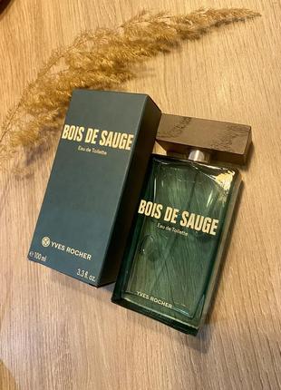 Мужская туалетная вода парфюм bois de sauge свежая ив рише 100мл