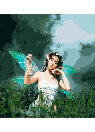 Набор для росписи, картина по номерам очаровательная фея strateg 40х50 см (gs299)1 фото